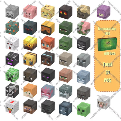 Magnetic Building Blocks Mine World Magnet Cube Set for Boy Girl Kid Age 3+ DIY Model Children Stem STEM Sensory Toy Gift